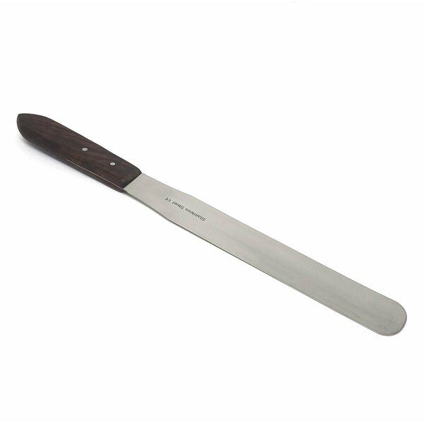 A2Z Scilab Icing Spatula Straight 8 Long Plain Blade Sturdy Wood Handle, Total Length 12.4 A2Z-ZR-WHS8